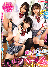 A devilish harem school where three J-type sluts from the student council bully all the men in the school with drool-filled licking! !