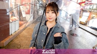 "Her breasts are ferocious. Shocking! Overwhelming! Overflowing G-cups! Nice face! Nice breasts! Nice ass! The three key points are a sure thing! Nice! A serious S○X battle with Yokohama's strongest white gal who has it all! The battle